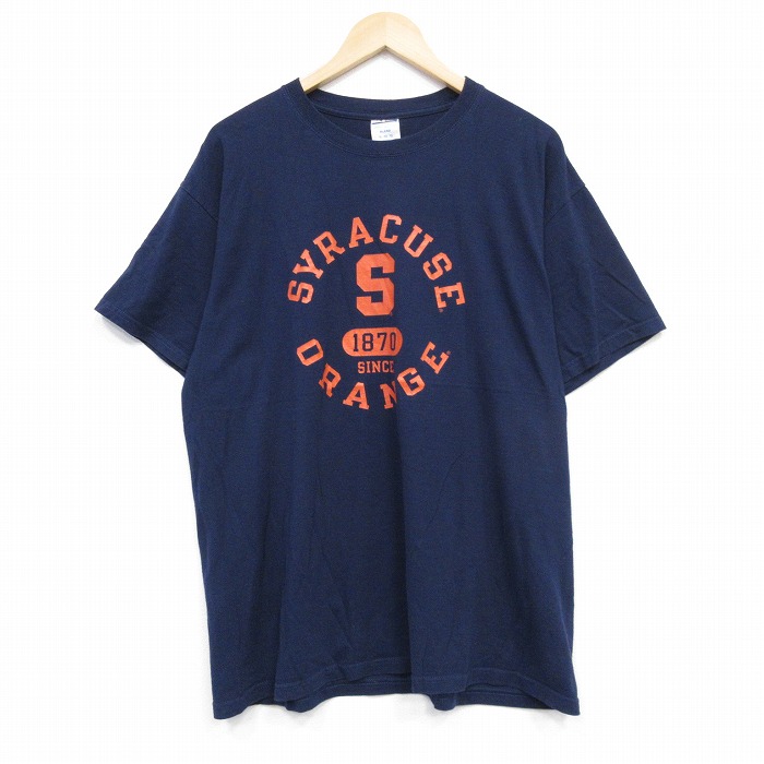 シラキュース 00s 半袖Tシャツ ネイビー XL | 古着