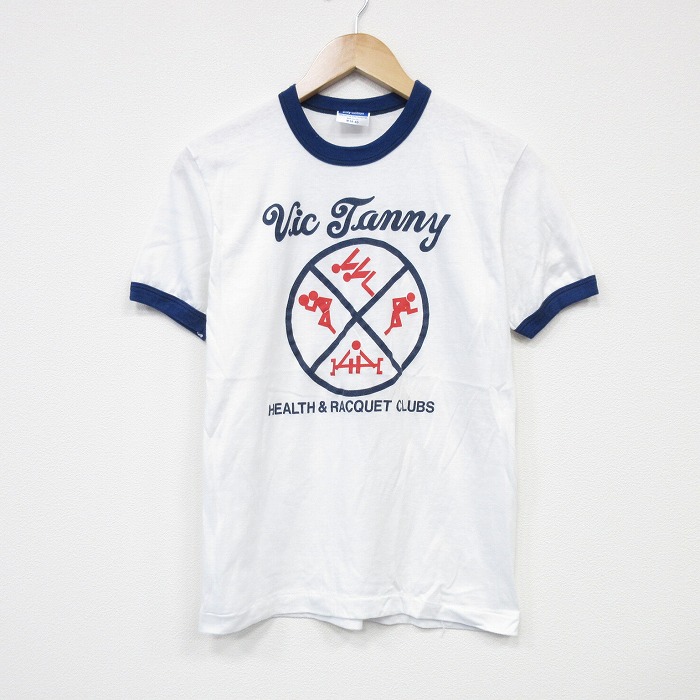 S★古着 ヘインズ Hanes 半袖 ビンテージ Tシャツ メンズ 80年代 80s Vic クルーネック USA製 白 ホワイト リンガー 25sep02 中古