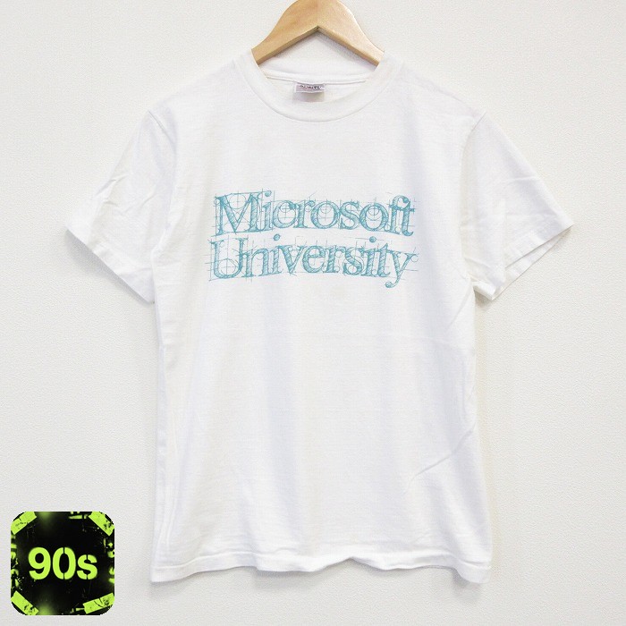 90s 半袖Tシャツ マイクロソフト ホワイト M | 古着