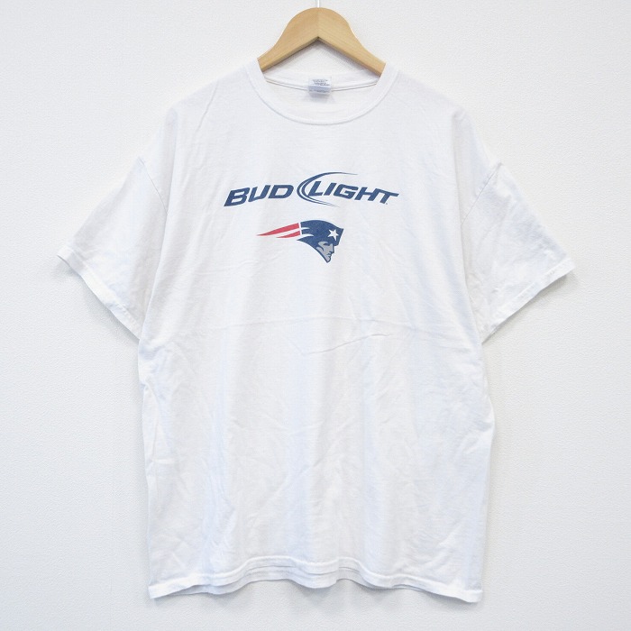 00s 半袖Tシャツ NFLニューイングランドペイトリオッツプリント ホワイト XL | 古着