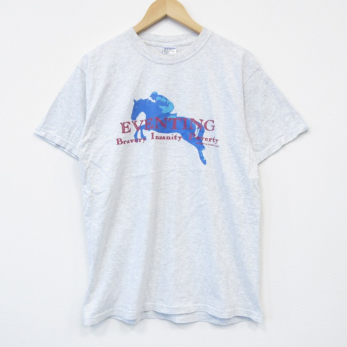 00s 半袖Tシャツ 競馬 グレー L | 古着