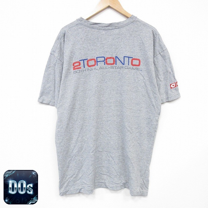 00s 半袖Tシャツ NHLトロント グレー XL | 古着