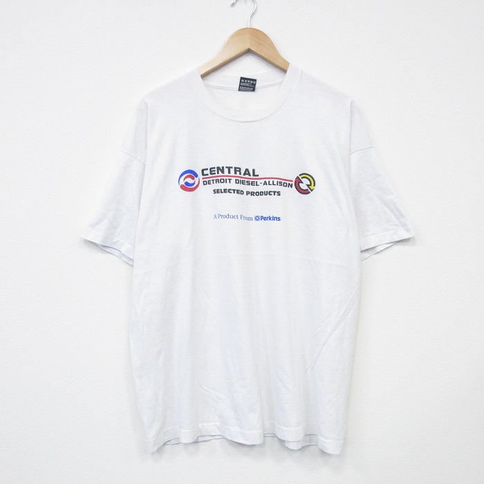 フルーツオブザルーム 90s 半袖Tシャツ セントラル ホワイト XL | 古着