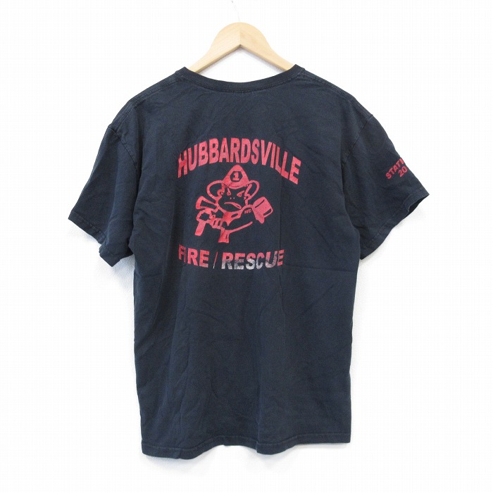 00s 半袖Tシャツ ファイヤーレスキュー ブラック XL | 古着