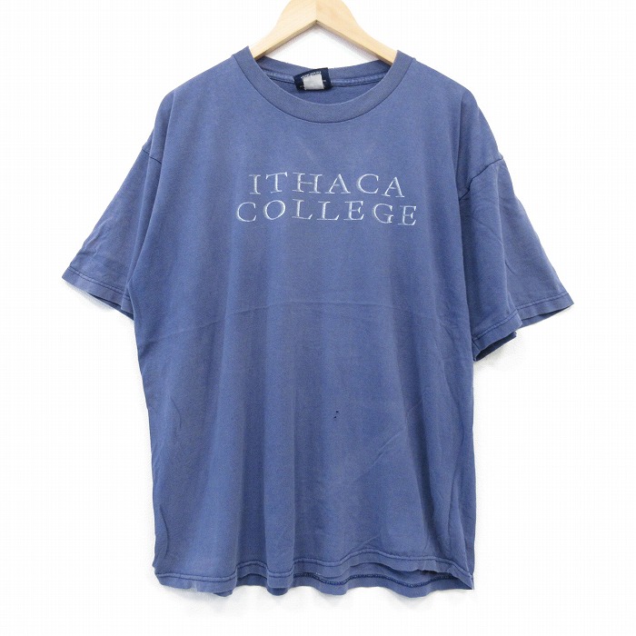 ジャンスポーツ 90s 半袖Tシャツ カレッジ ネイビー XL | 古着