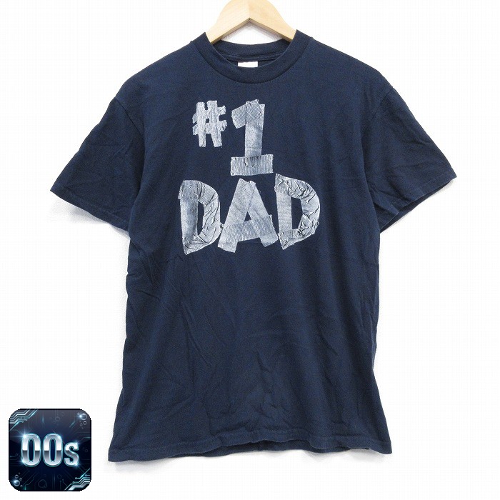 00s 半袖Tシャツ DAD ネイビー M | 古着