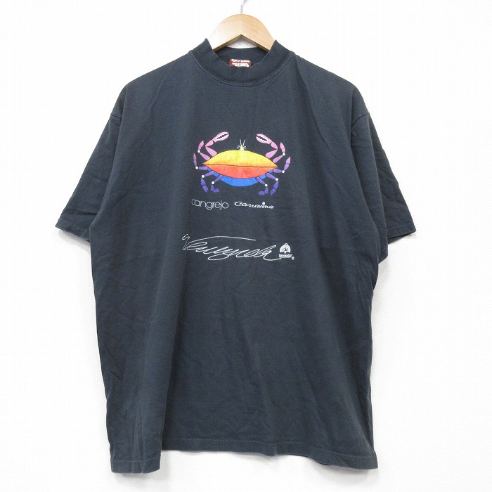 90s 半袖Tシャツ カニ グレー XL | 古着