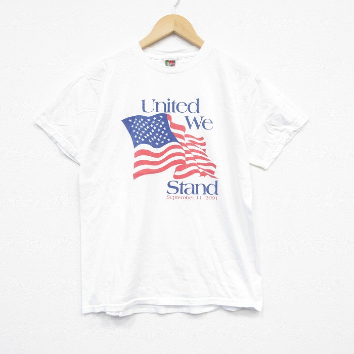 フルーツオブザルーム 00s 半袖Tシャツ 星条旗 ホワイト M | 古着