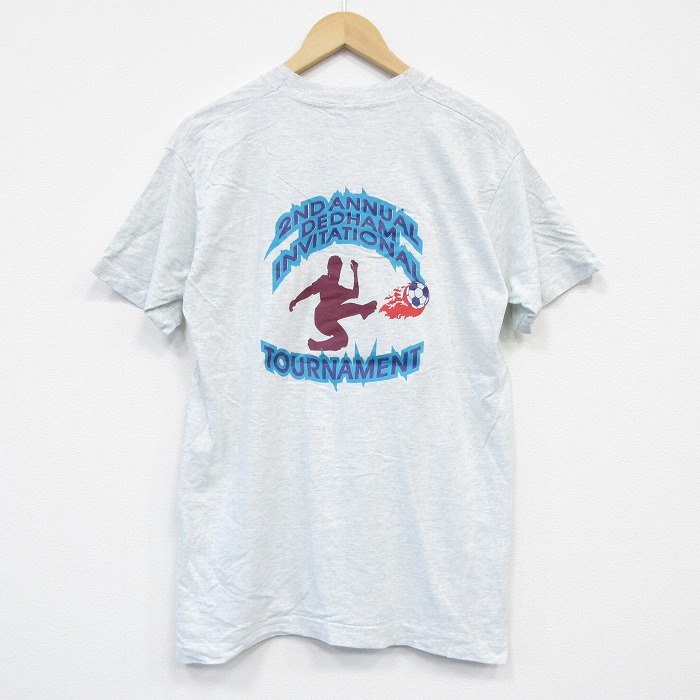 【50%OFF】フルーツオブザルーム 90s 半袖Tシャツ サッカー グレー L | 古着