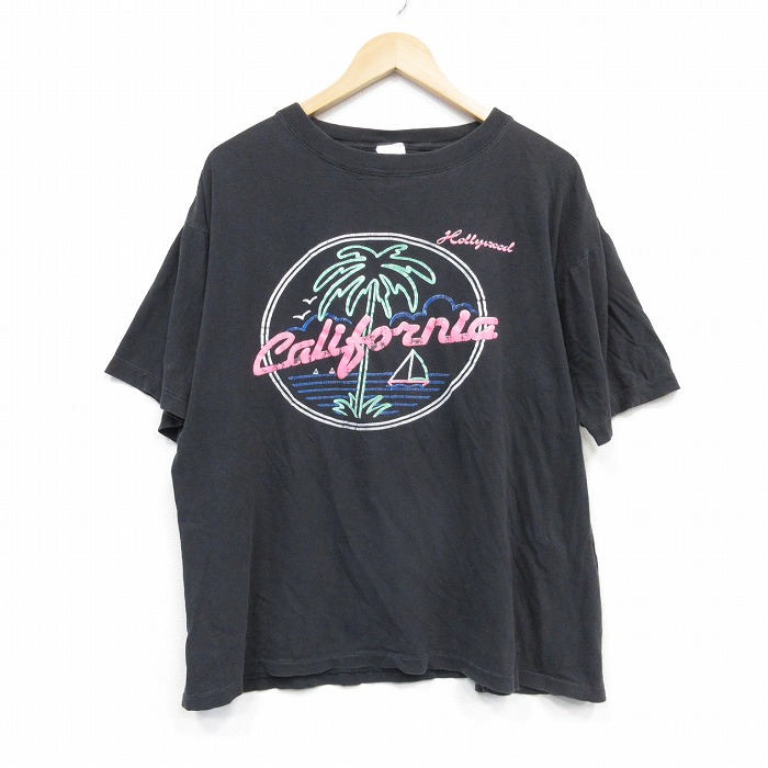 00s 半袖Tシャツ カリフォルニア ブラック XL | 古着