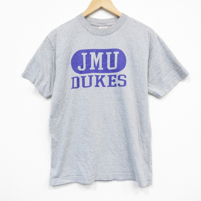 L★古着 半袖 ビンテージ Tシャツ メンズ 00年代 00s JMU クルーネック グレー 霜降り 25sep09 中古