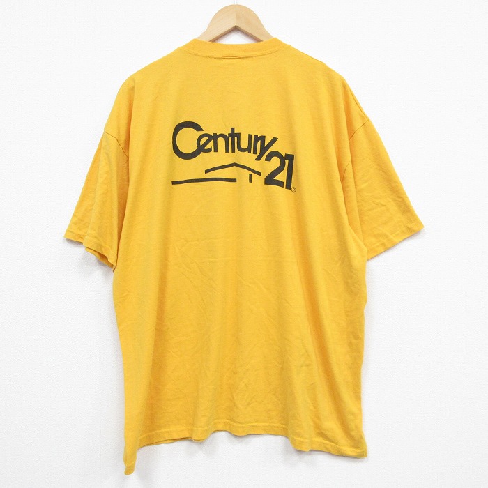 90s 半袖Tシャツ センチュリー21 イエロー XL | 古着