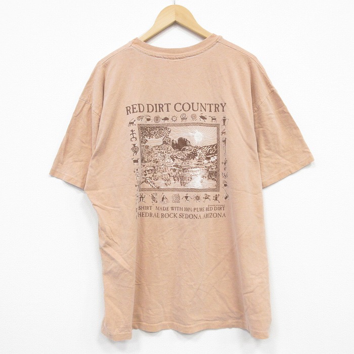 90s 半袖Tシャツ カテドラルロック オレンジ XL | 古着