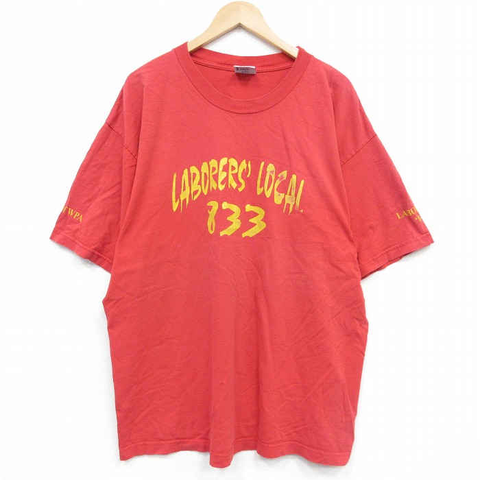 00s 半袖Tシャツ 833 レッド XL | 古着
