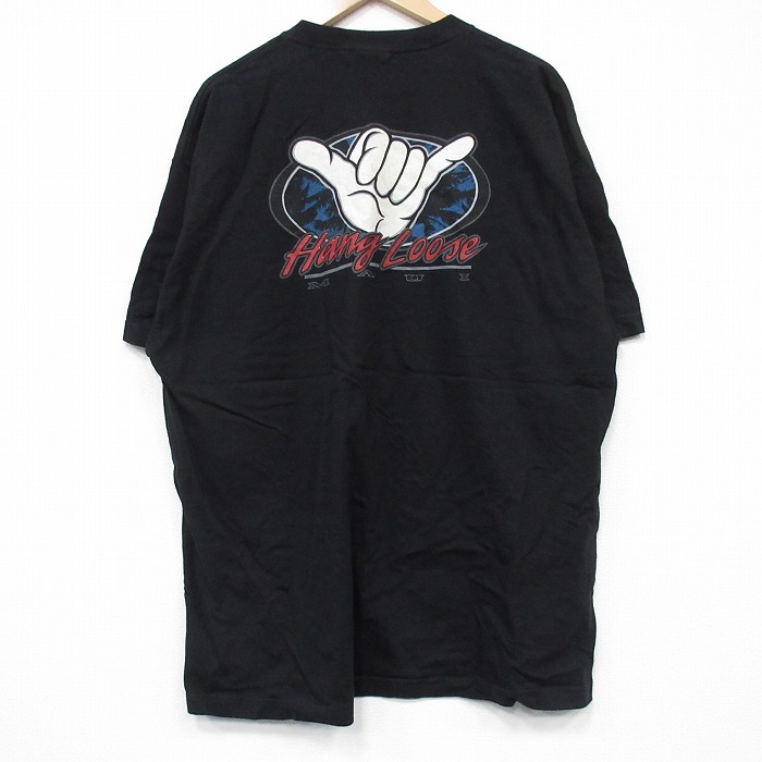 00s 半袖Tシャツ ハングルーズ ブラック XL | 古着