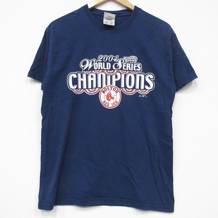 アディダス 00s 半袖Tシャツ ボストンレッドソックス ネイビー M | 古着