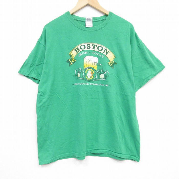 00s 半袖Tシャツ ボストン グリーン XL | 古着
