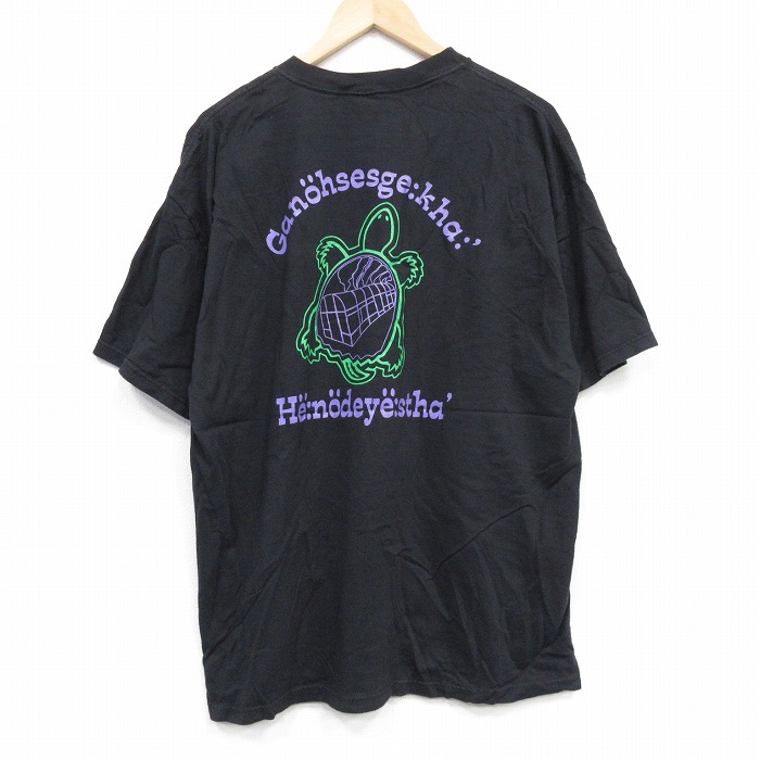 00s 半袖Tシャツ カメ ブラック XL | 古着