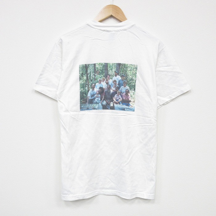 【20%OFF】M★古着 ヘインズ Hanes 半袖 ビンテージ Tシャツ メンズ 00年代 00s フォトプリント コットン クルーネック 白 ホワイト 25sep10 中古