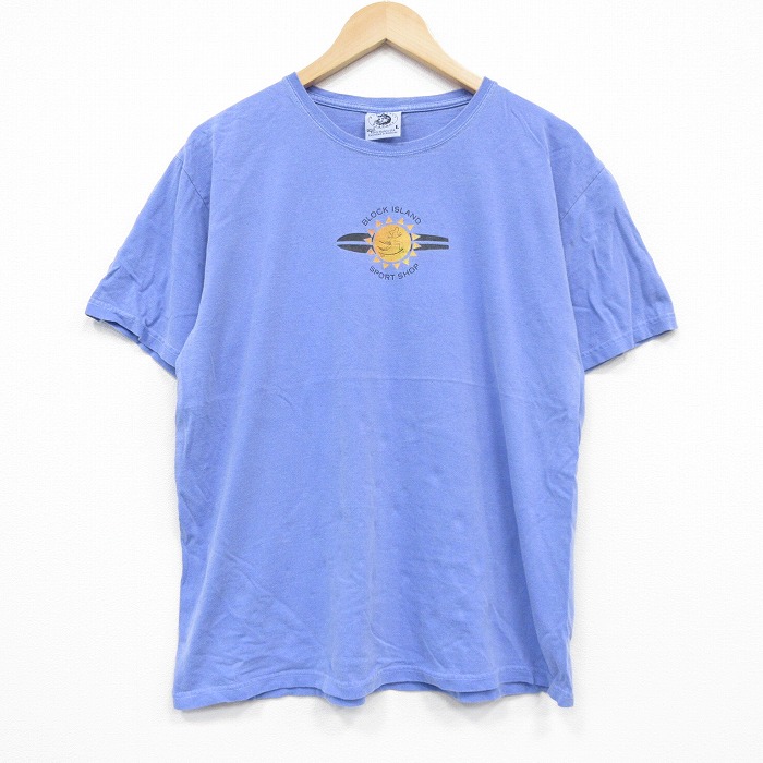 00s 半袖Tシャツ スポーツショップ ネイビー L | 古着