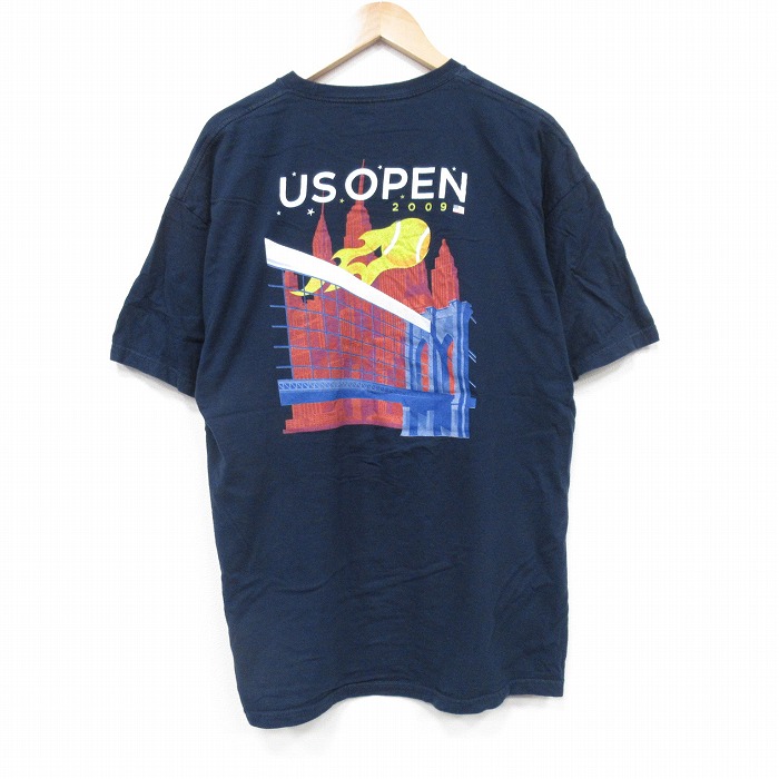 00s 半袖Tシャツ USオープン ネイビー XL | 古着