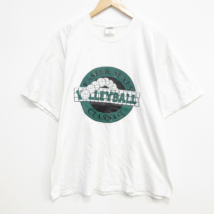 00s 半袖Tシャツ バレーボール ホワイト XL | 古着