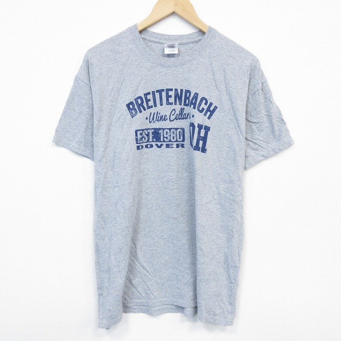 L★古着 半袖 ビンテージ Tシャツ メンズ 00年代 00s OH クルーネック グレー 霜降り 25sep11 中古