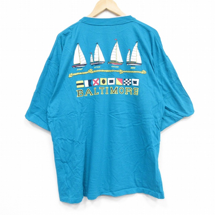 90s 半袖Tシャツ ヨート グリーン XL | 古着
