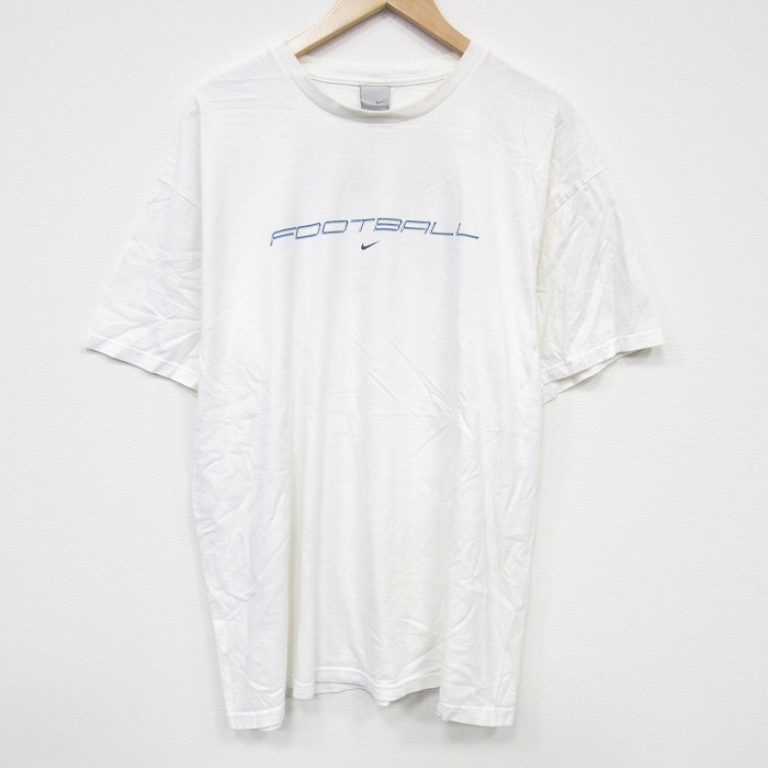 ナイキ 00s 半袖Tシャツ フットボール ホワイト XL | 古着