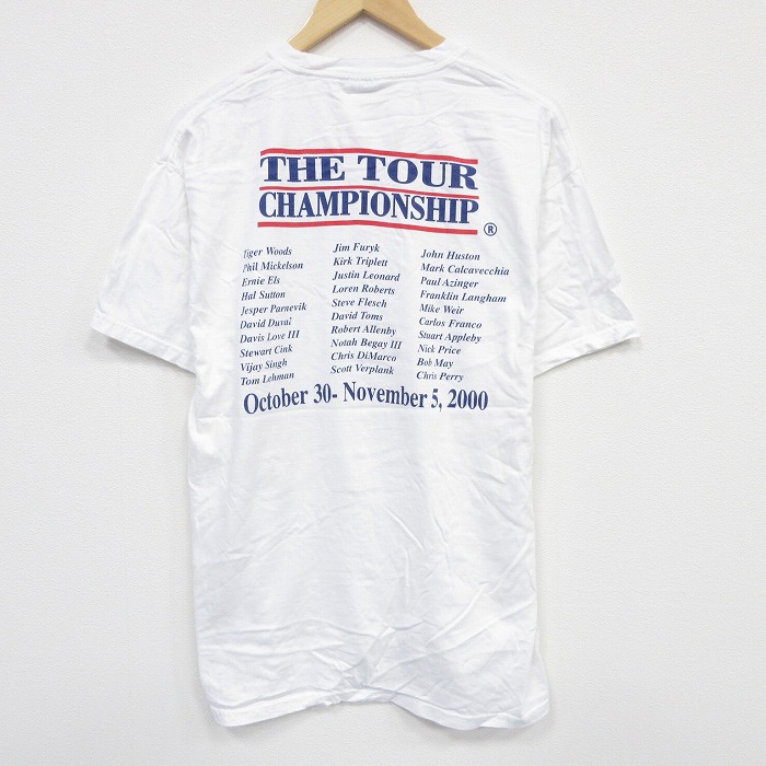 L★古着 ヘインズ Hanes 半袖 ビンテージ Tシャツ メンズ 00年代 00s チャンピオンシップ コットン クルーネック 白 ホワイト 25sep13 中古