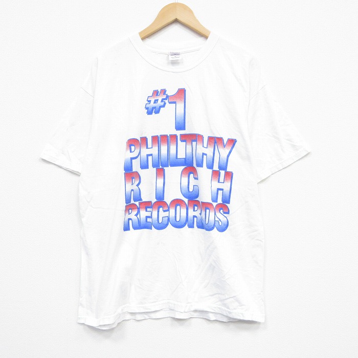 00s 半袖Tシャツ レコーズ ホワイト XL | 古着
