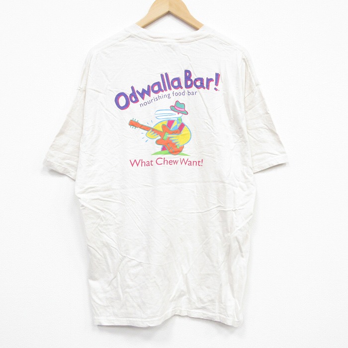 XL★古着 ヘインズ Hanes 半袖 ビンテージ Tシャツ メンズ 00年代 00s ギター 大きいサイズ コットン クルーネック 生成り 25sep13 中古