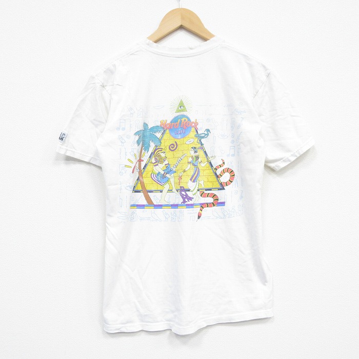 ハードロックカフェ 90s 半袖Tシャツ ピラミッド ホワイト M | 古着