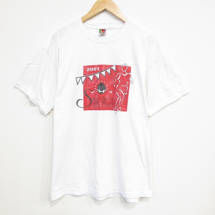 フルーツオブザルーム 00s 半袖Tシャツ 企業広告 ホワイト XL | 古着