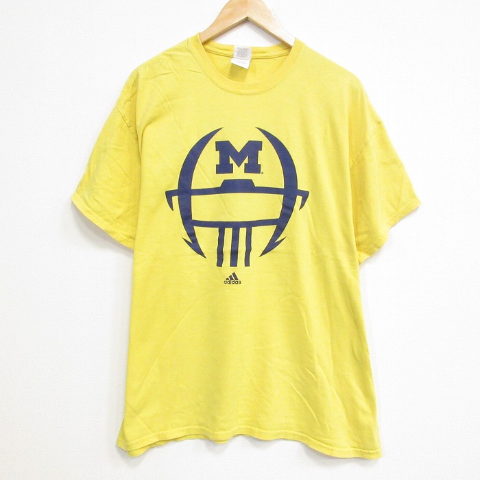 アディダス 00s 半袖Tシャツ イエロー XL | 古着