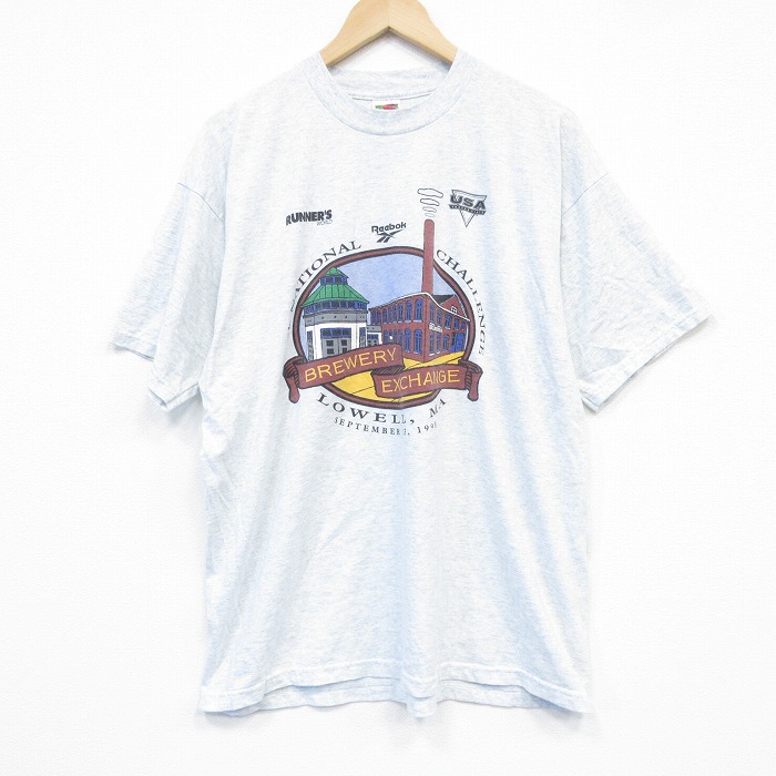 フルーツオブザルーム 90s 半袖Tシャツ 工場企業広告 グレー XL | 古着