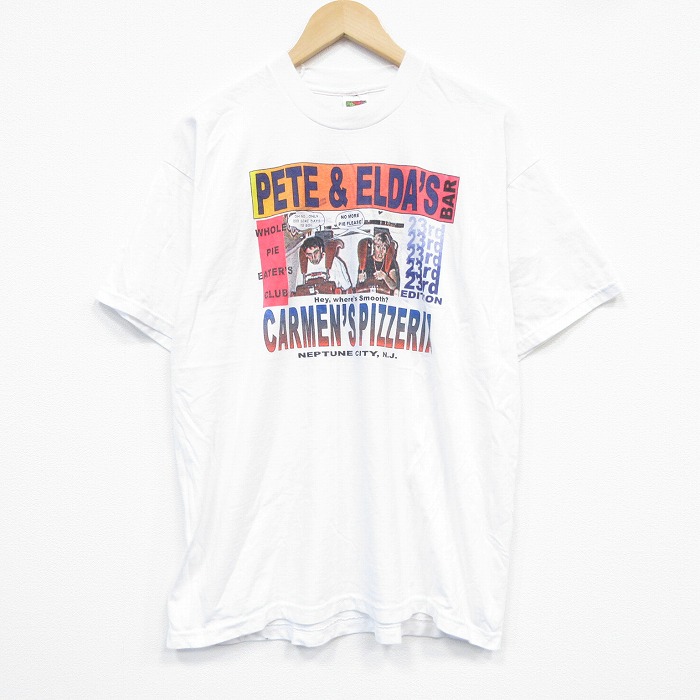 XL★古着 フルーツオブザルーム 半袖 ビンテージ Tシャツ メンズ 00年代 00s PETE クルーネック 白 ホワイト 25sep17 中古