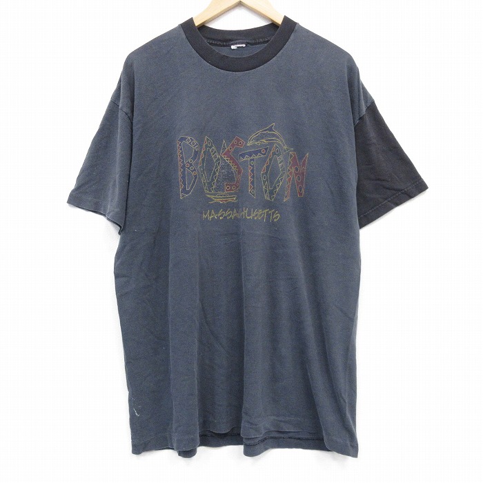 90s 半袖Tシャツ ボストン グレー XL | 古着