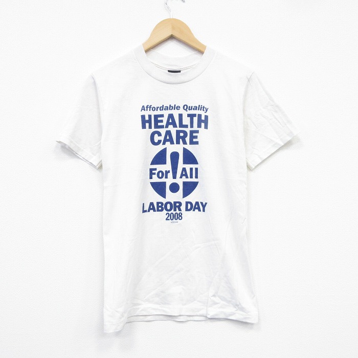 S★古着 半袖 ビンテージ Tシャツ メンズ 00年代 00s クルーネック USA製 白 ホワイト 25sep17 中古