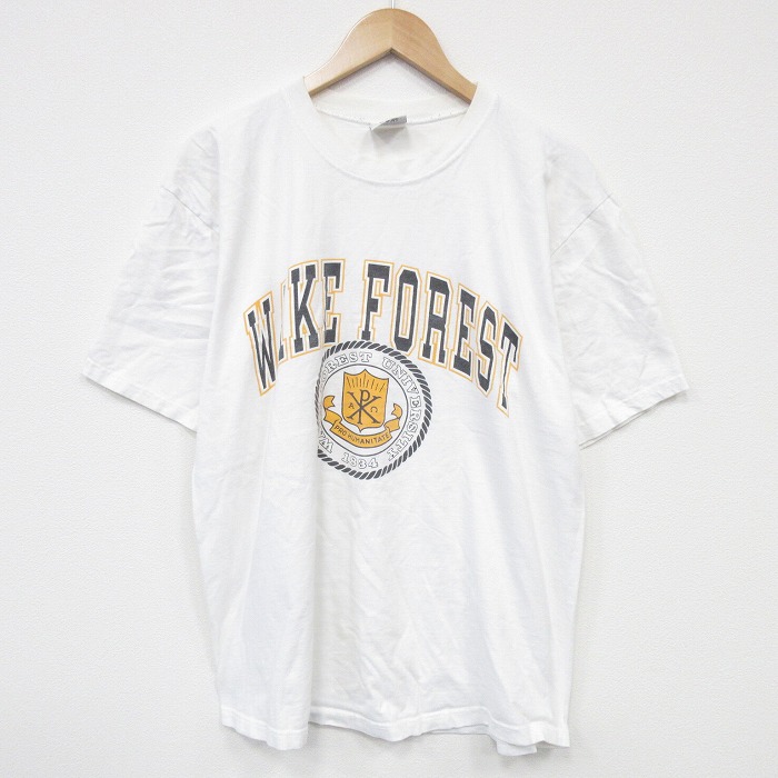 90s 半袖Tシャツ WAKE ホワイト XL | 古着