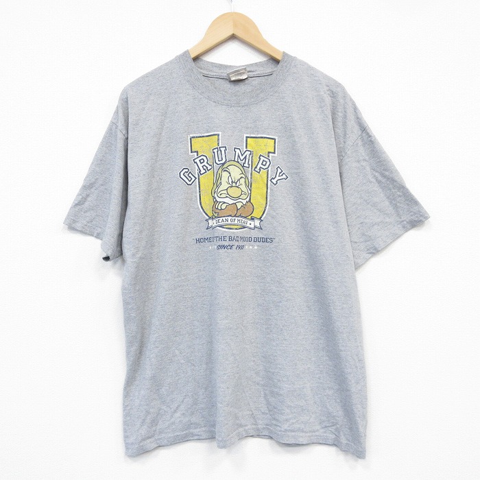 【50%OFF】ディズニー 00s 半袖Tシャツ しらゆきひめ グレー XL | 古着