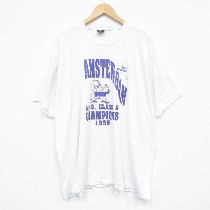 フルーツオブザルーム 90s 半袖Tシャツ アムステルダム ホワイト XL | 古着