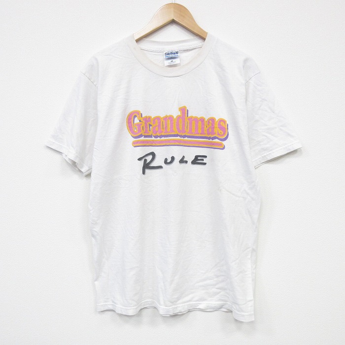 L★古着 半袖 ビンテージ Tシャツ メンズ 00年代 00s ルール コットン クルーネック 白 ホワイト 25sep18 中古