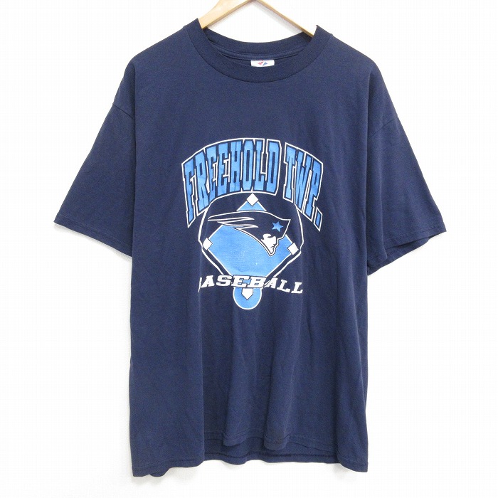 ジャージーズ 00s 半袖Tシャツ ベースボール ネイビー XL | 古着