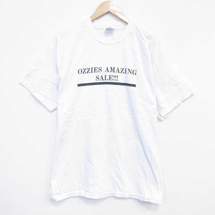 XL★古着 ヘインズ Hanes 半袖 ビンテージ Tシャツ メンズ 90年代 90s セール コットン クルーネック USA製 白 ホワイト 【spe】 25sep20 中古