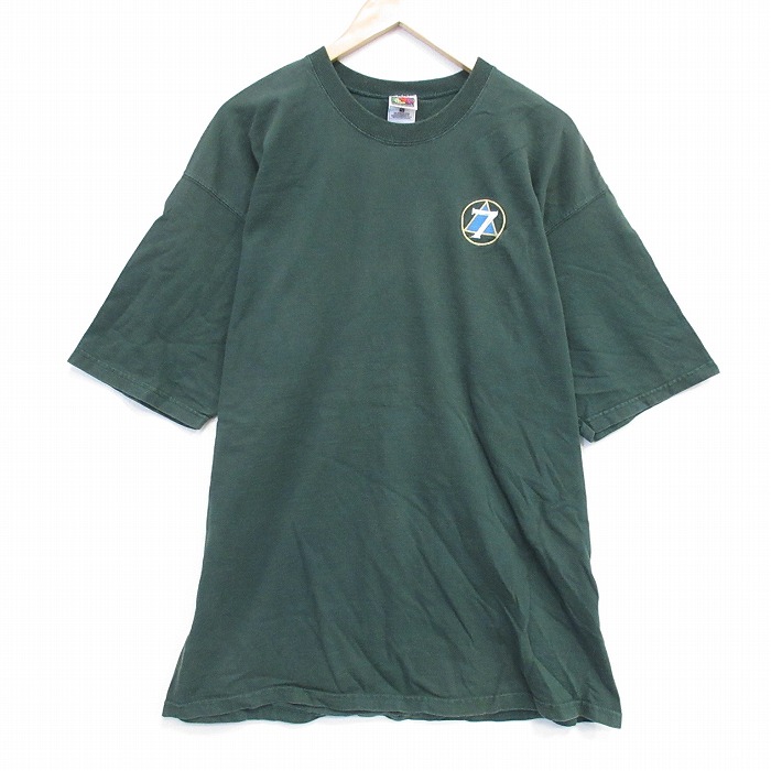 フルーツオブザルーム 00s 半袖Tシャツ 7 グリーン XL | 古着