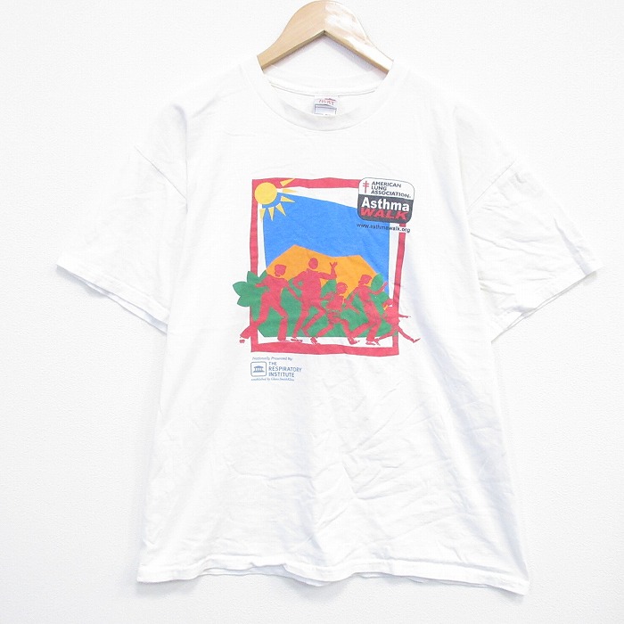 フルーツオブザルーム 00s 半袖Tシャツ ウォーク企業広告 ホワイト XL | 古着