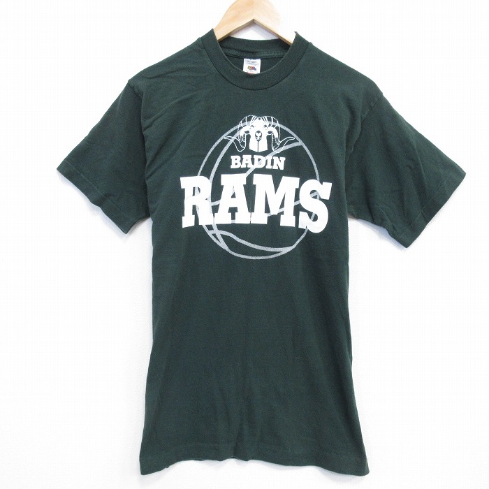 フルーツオブザルーム 90s 半袖Tシャツ RAMS グリーン M | 古着