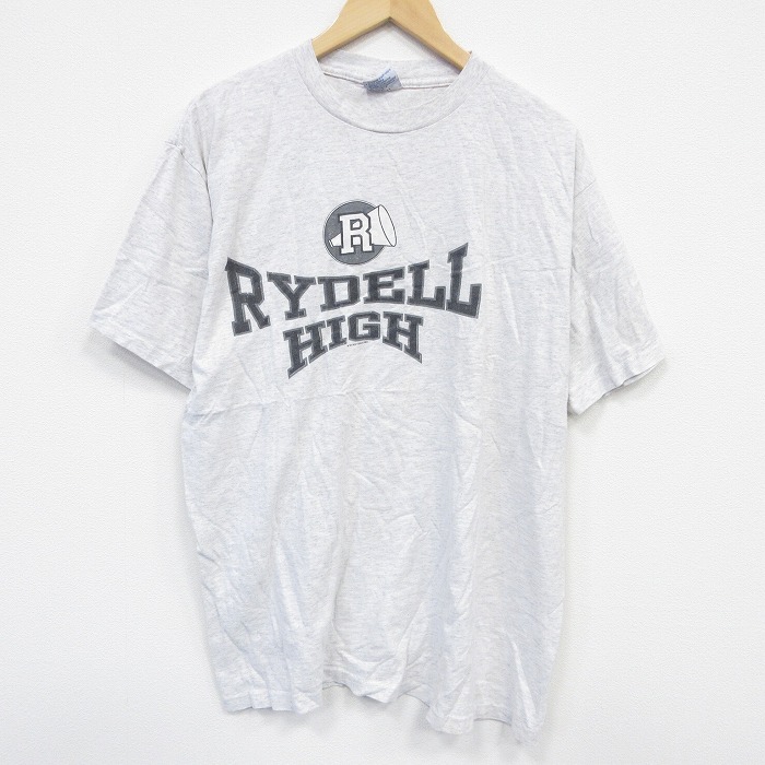 XL★古着 All Sport 半袖 ビンテージ Tシャツ メンズ 90年代 90s RYDELL コットン クルーネック USA製 薄グレー 霜降り 25sep24 中古