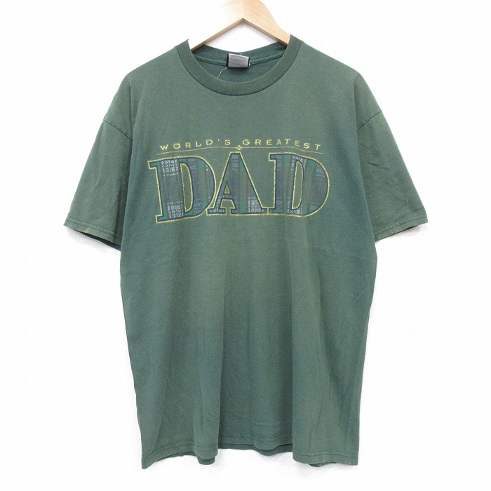 90s 半袖Tシャツ DAD グリーン XL | 古着